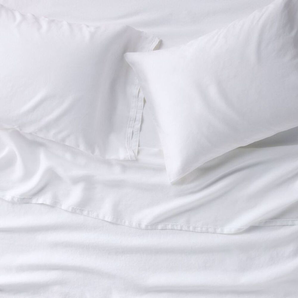California King 100% Linen Sheet Set White - Casaluna